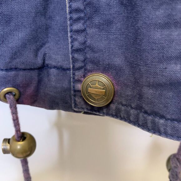 Mens Forenza Barn Coat Chore Work Hooded‎ Leather Trim Quilted Interior Medium - Picture 5 of 13